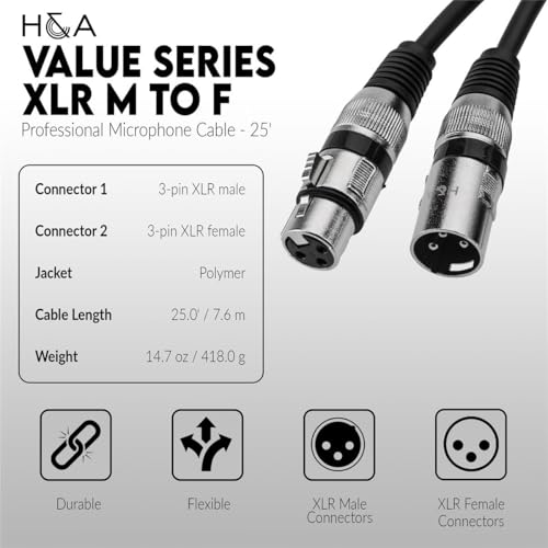 Behringer Ultragain Digital ADA8200 Audiophile 8 In/8 Out ADAT Audio Interface with MIDAS Mic Preamplifiers with 2x 25' XLR Cables