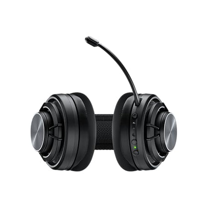 Turtle Beach Atlas Air Wireless Open-Back Headset for PC, PS5, PS4, Mobile | PlayStation, 24-Bit High-Fidelity Audio, Adjustable Mic, Rechargeable 50-Hr Battery, Memory Foam Cushions, Lightweight, Black