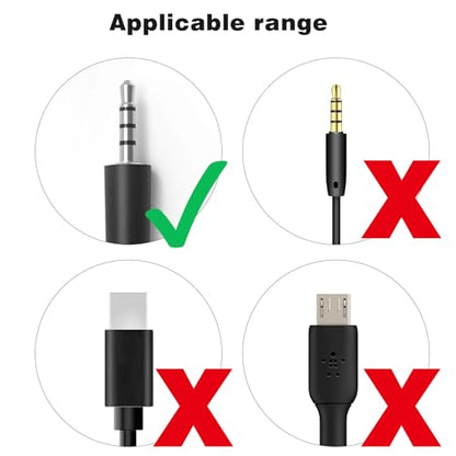 Ancable USB to 2.5mm Male, Headphone Charger Cable for JBL Synchros E30 E40BT E45BT E50BT EB40 S400BT S400 S500 S700 J56BT Wireless Headphones Replacement Charging Cable