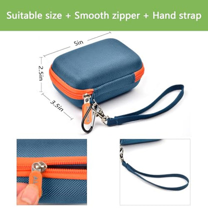 Speaker Case for JBL Go 5/4/3, Case Only | Hard Case, Mesh Pocket for Charging Cable, Compact Travel Carry, Speaker Not Included, Blue - color: Blue