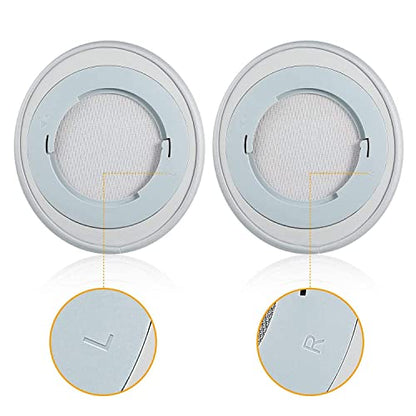 Kraken Pro 7.1 V2 Earpads Replacement Protein Leather Headphones Ear Pads Cushions Cover Repair Parts Compatible with Razer Kraken Pro 7.1 V2 Gaming Headsets (Silver) - color: Silver