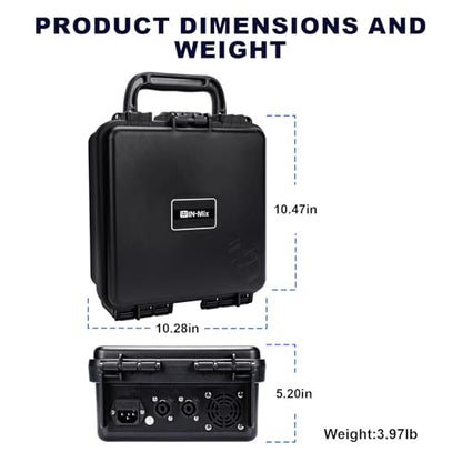 W IN-MIX 150W x2 Powered Mixer with 4 Channels, Bluetooth, USB/MP3 Playback & 48V Phantom Power for Karaoke, DJ, Home Studio & Live Sound