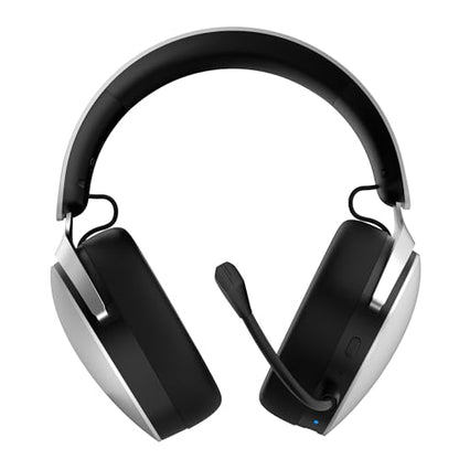 Acer Gaming Headset with Aluminum Frame for PS5, PS4, PC, Switch - White | Tri-Mode(2.4GHz/Bluetooth/Wired) Gaming Headphones with ENC Mic, Stereo Sound, 40H Battery, Blue Light Indicator, 50mm Driver - color: White