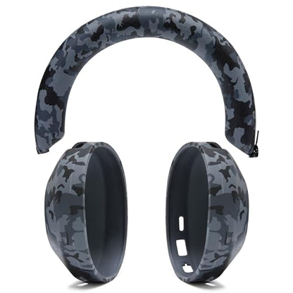 WC ShellZ XM5 - Exterior Shell & Headband Covers for Sony WH1000XM5 | Made by Wicked Cushions | Protective, Made with Premium Silicone | Black Camo - color: Black Camo