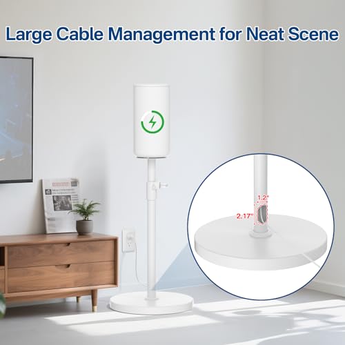 Height Adjustable Floor Speaker Stands Pair for Sony HT-A9 Speaker Stands - Heavy-Duty Surround Sound Speaker Stand for Sony HT-A9 Stands with Cable Management (Stand Only)