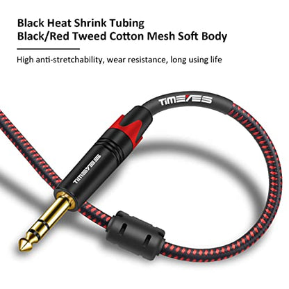 XLR to 6.35 Jack Cable, 6M 1/4" TRS to XLR Male Balanced Mic Cable, Male XLR to 1/4 Inch 6.5mm Male Audio Cord, TRS 6.35mm to XLR Male Balanced Microphone Cable Quarter Inch to XLR Plug 20FT - size: 6M/20FT
