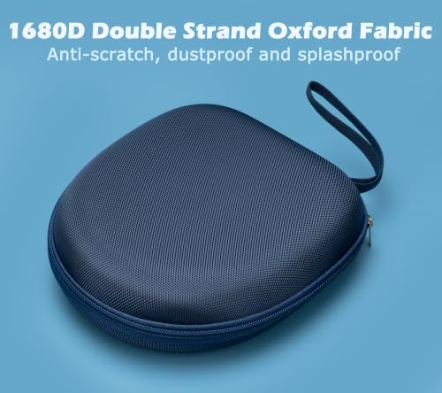 Ginsco Universal Headphone Case Compatible with JBL Tune 510BT 720BT, Sony WH-CH 720N/WH-CH520, with Sony/JBL/Soundcore Q20 Q30/BERIBES/TOZO/KVIDIO etc Wireless Headphones Navy Blue - color: Navy Blue