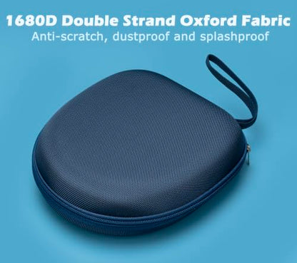 Ginsco Universal Headphone Case Compatible with JBL Tune 510BT 720BT, Sony WH-CH 720N/WH-CH520, with Sony/JBL/Soundcore Q20 Q30/BERIBES/TOZO/KVIDIO etc Wireless Headphones Navy Blue - color: Navy Blue
