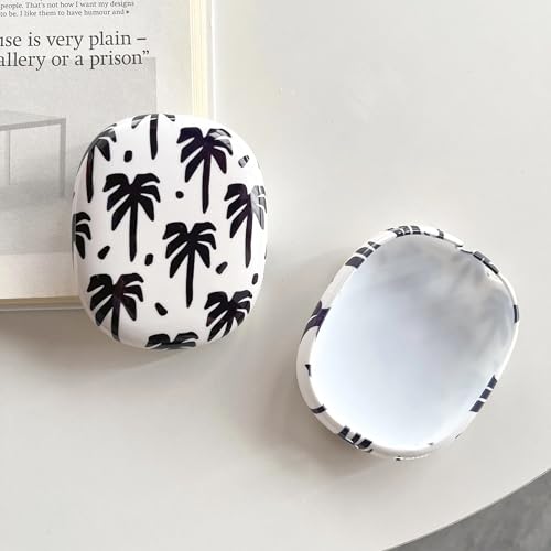 Case Compatible with AirPods Max Headphones, Soft TPU Cute Coconut Tree Anti-Scratch Protective Ear Cup Covers Headphone Cases for Woman Kids - color: coconut tree