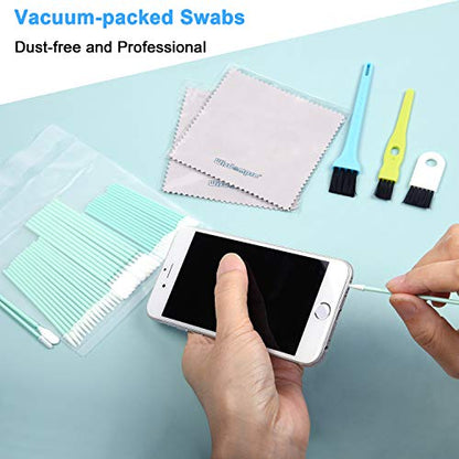 Wisdompro 45 Pcs Cell Phone Cleaning Kit, Cleaning Tool Set for Electronics | USB Charging Port Cleaner, Headphone Jack Brush Tools for iPhones, AirPods, Phones, Earbuds, Tablets, Laptops, Keyboards