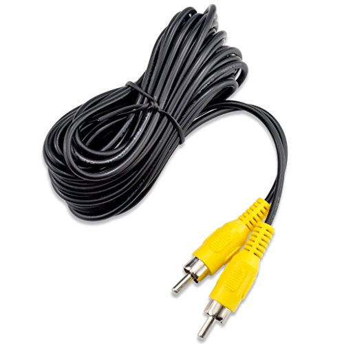 RCA Video Cable,Digital Audio Coaxial Cable with Male to Male Single Plug,A/V Extension Cord for Subwoofer Car Rear View Parking Buckup Camera,5M/16Feet - size: 5M