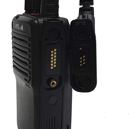 HYS Surveillance 2 Way Radio Earpiece Acoustic Coil Ear Tube Headset for Motorola XPR 6000 XPR6500 XPR6550 XPR 7000 XPR 7550 XiR-P8200 XiR-P8268 Walkie Talkie - color: Black