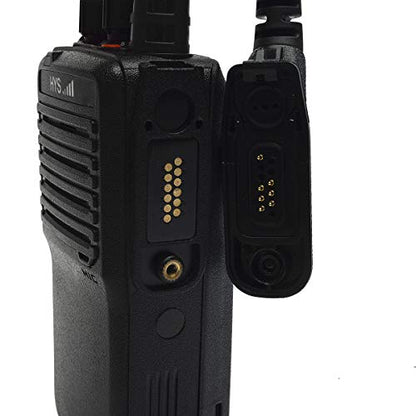 HYS Surveillance 2 Way Radio Earpiece Acoustic Coil Ear Tube Headset for Motorola XPR 6000 XPR6500 XPR6550 XPR 7000 XPR 7550 XiR-P8200 XiR-P8268 Walkie Talkie (Beige) - color: Beige