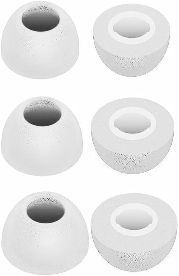 Replacement Memory Foam Tips Foam Sleeves Earbuds Tips Compatible with Beats Solo Buds, [Noise Cancelling] 6PCS 3Pairs S/M/L Gray 2143PG - color: Gray