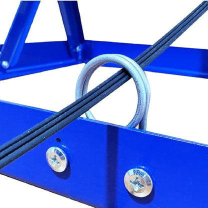 Cable Reel Drum Roller Holder Wire Dispenser Cable Rack Fold Spool Holder Dispenser FOLD CABLE DRUM JACK BLUE - color: Blue Cable Drum Jack