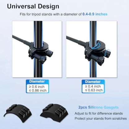 JCWINY for Magsafe Mic Stand Phone Holder, Flexible Phone Holder for Microphone Stands Super Magnets iPhone Mic Stand Holder Music Stands Phone Mount for iPhone 15 14 13 12 Pro Max Plus Max Mini - style: Magnetic