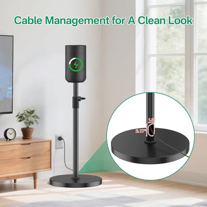 Adjustable Height Speaker Stands for Sony SA-RS5 Wireless Rear Speaker Stand - Heavy-Duty Floor Speaker Stands Pair for Sony SA-RS5 Speaker Stands with Cable Management