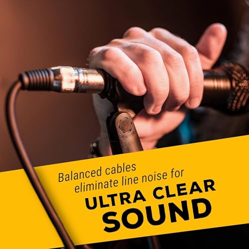 XLR Mic Cable Patch Cord - Male to Female, Professional Balanced Microphone Cable(50ft*2Pack) - size: 50ft*2