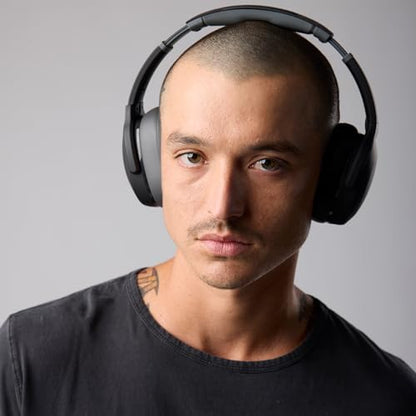 Skullcandy Crusher Evo Wireless Multi-Sensory Bass Headphones - Asphalt | Bluetooth, Noise Isolating Over-Ear Fit, 40 Hours Battery, Microphone, Working Out, Gym, Travel, Studying, Music - color: Asphalt