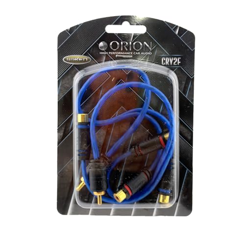 ORION Cobalt CRY2F (1 Foot) RCA Y Adapter 2 RCA Female to 1 RCA Male Stereo Car Audio | Splitter Cable for Amplifiers, Hi-Fi Systems, Speakers, Home Theater, Subwoofers (2 Pack) - style: 2 FEMALE - 1 MALE
