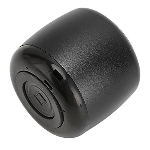 Mini BT Speaker, Portable Wireless with Heavy Subwoofer | Aluminum Alloy Body, USB Rechargeable, Built-in 200mAh Battery, with Lanyard for Outdoor Travel - color: Black
