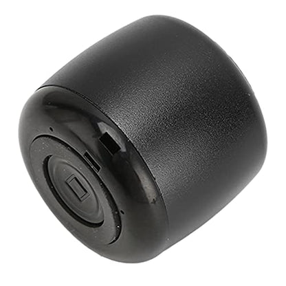Mini BT Speaker, Portable Wireless with Heavy Subwoofer | Aluminum Alloy Body, USB Rechargeable, Built-in 200mAh Battery, with Lanyard for Outdoor Travel - color: Black