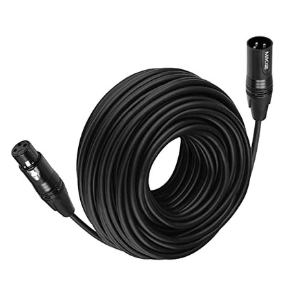 XLR Cables 35 Feet 2 Packs - Premium Balanced Microphone Mic Cord 3 Pin XLR Male to Female Patch Cables 35ft - size: 2-Pack 35ft