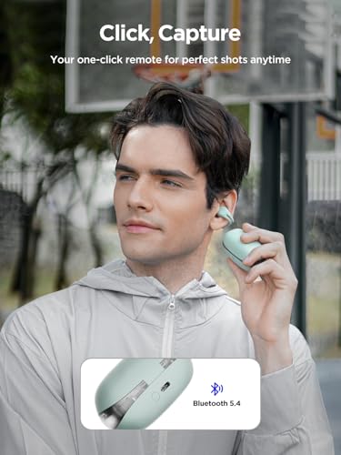 HAKII Open Ear Wireless Earbuds, Bluetooth 5.4 Ergonomic Clip on Bluetooth Earbuds with Stereo Sound/ENC, Touch Control Open Ear Headphones, IPX5 Waterproof Running Headphones for Sports, Fitness