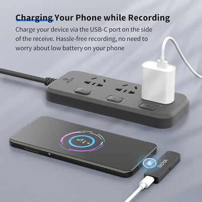 Professional 4-Person Wireless Lavalier Microphone System for iPhone 12/13/14/iPad, Noise Reduction, 650FT Long Range, 18H Battery Charging Case, Mini Mic for Interview Vlog Podcast Live Streaming