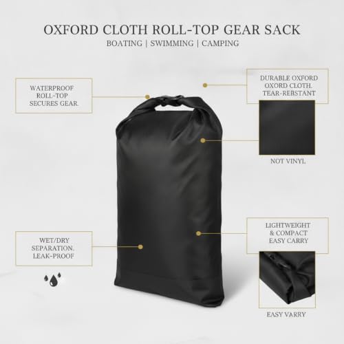Oxford Cloth Roll-Top Storage Bag for Gear Organization in Outdoor Activities