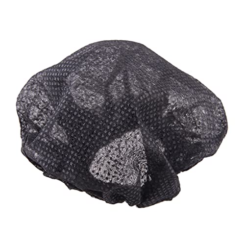5 Sets Disposable Non-Woven Microphone Cover Sanitary Filter-Black