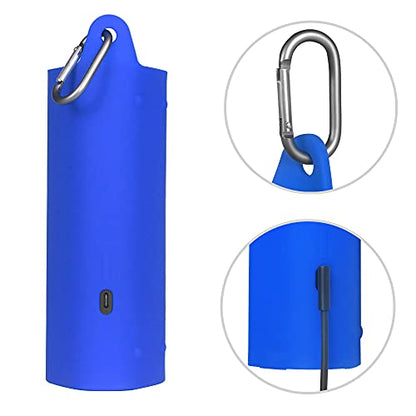 Case for Sonos Roam Portable Speaker Travel Carrying Storage Bag with Silicone Cover(Blue) - color: Blue