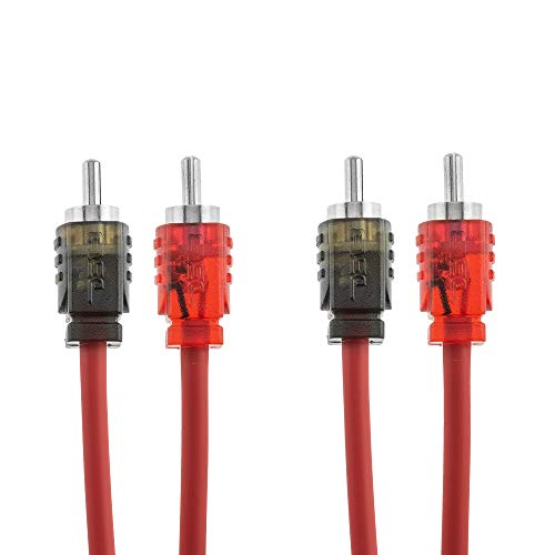 DS18 R20 RCA Ultra Flex Stereo Cable - 2-Male to 2-Male, Digital & Analogue, Supports (Amplifiers, AV Receivers, Hi-Fi) (20 Feet) - size: 20 Feet