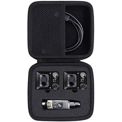 co2CREA Hard Travel Case for Xvive U4R2 in-Ear Monitoring System IEM System | Transmitter Beltpack Receiver Compatibility, Hard Travel Protective Storage Bag - size: for Xvive U4R2