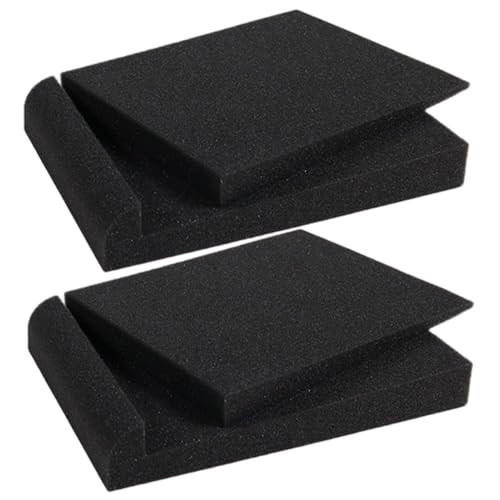 Studio Monitor Isolation Pads, 4 Inch Speaker Acoustic Foam High-Density Adjustable Angled Sound Isolation Pads Musical Instruments..
