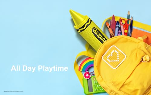 Crayola Kids Crayon Speakers Bluetooth, Portable Bluetooth Speakers | 20W Peak Power HD Sound, Mini Bluetooth Speaker Wireless with TWS Pairing BT 5.3, FM Radio Home/Party/Outdoor/Travel - color: Yellow
