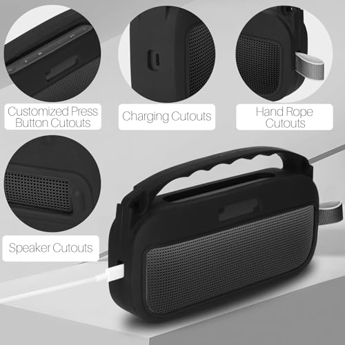 Lebakort Storage Case Kits Compatible with Bose SoundLink Flex 2nd Gen/Bose SoundLink Flex Portable Speaker (Alpine Sage Silicone Cover + Hard Case) - color: Alpine Sage Silicone Cover + Hard Case