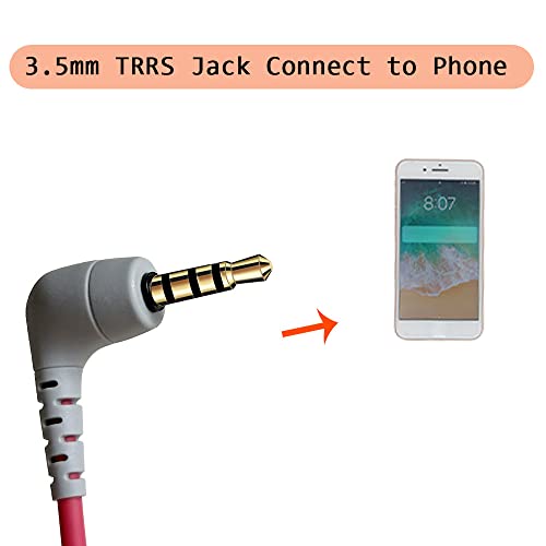 QJYTH SC7 TRS to TRRS Adapter Patch Microphone Cable, 1 PCS | Compatible with Rode SC7, VideoMic, VideoMicro Go, Boya and More External Mic