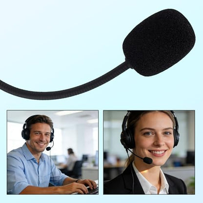 Mic Replacement for Razer Barracuda X Headsets, 3.5mm/0.14in Detachable Gaming Boom Headphone Microphone Parts Replacement with Foam Cover Compatible with Barracuda X Headsets, Noise Cancelling