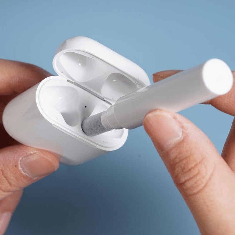 Cleaner Kit for Airpods,Earbuds Cleaning kit for Airpods Pro 1 2 3, Multi-Function Cleaning Tool with Brush for Wireless Earphones Bluetooth Headphones Camera and iPhone (White) - color: white