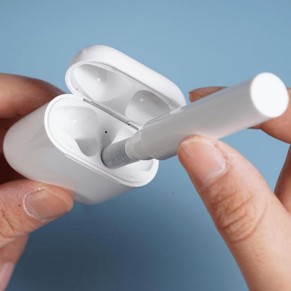 Cleaner Kit for Airpods,Earbuds Cleaning kit for Airpods Pro 1 2 3, Multi-Function Cleaning Tool with Brush for Wireless Earphones Bluetooth Headphones Camera and iPhone (White) - color: white