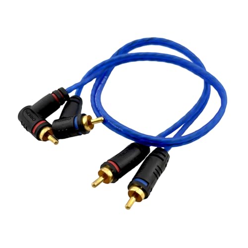 ORION Wired CR1.5FT (1.5-FT Blue) 2 Channel RCA Male to RCA Male Stereo Car Audio Cable | RCA Cable for Amplifiers, Hi-Fi Systems, Speakers, Home Theater, Subwoofers - Angle/Straight Connectors - style: 1.5 FEET