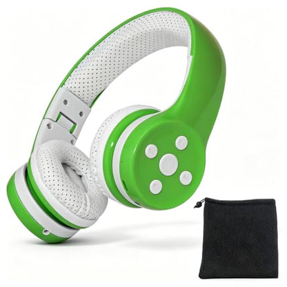 Toddler Headphones Wireless, Bluetooth Kid Headphones for Boys Girls,5 Button Easy use with Sharing Port, Built in Mic for Laptop Phones Computer (bs690 Green) - color: Green new