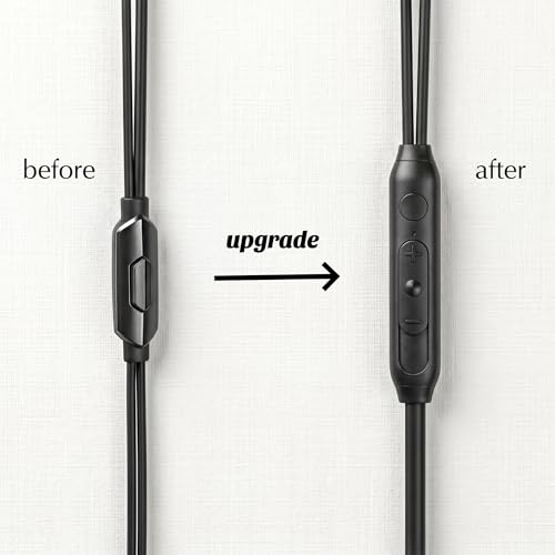 2Packs Sleep Headphones Wired 3.5mm Soft Silicone Earbuds, Black & White