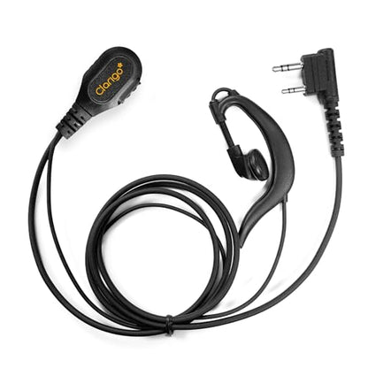 Walkie Talkie Earpiece with Mic Compatible with Baofeng UV-5R 888S, Retevis RT21 RT22 RT68 H-777 RT86, Kenwood TH-F6 F6A D7 Pxton Two Way Radios Earpiece G Shape Ear Piece for Police Radios (5 Pack) - color: GT-1