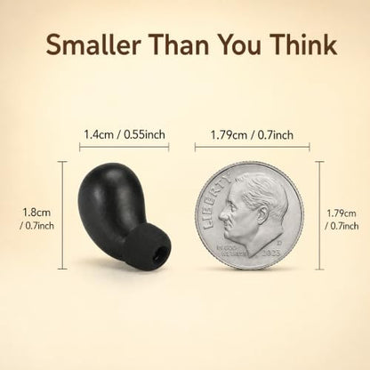 Mini Invisible Bluetooth Earbuds - Ergonomic Wireless Earbuds with Premium Sound Quality and One-Step Auto Pairing - color: Black