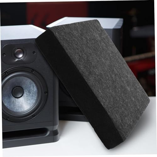 Toyvian Desk Speaker Cushion Pads Acoustic Insulation for Studio Monitors Sound Absorbing Mat for Home Audio Vibration Isolation for Recording Studio Thickness