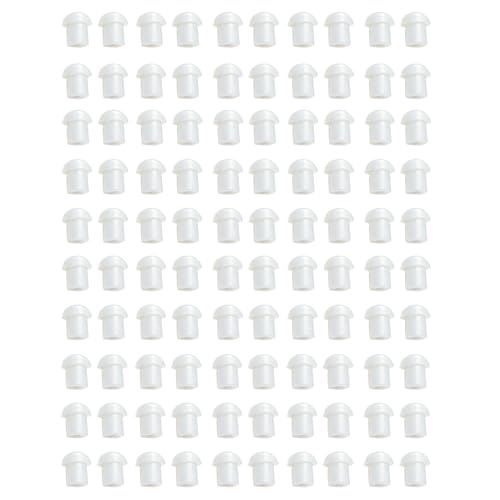 100 Pack Replacement Mushroom Earbud Ear Tips for Baofeng Motorola