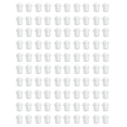 100 Pack Replacement Mushroom Earbud Ear Tips for Baofeng Motorola