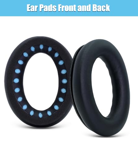 Replacement Ear Pads are Compatible with Bose QuietComfort 45 (QC45)/QuietComfort SE (QC SE) Headphones. Akkiv Earpads Cushions with Protein Leather and Memory Foam (Graphite Black) - color: graphite black